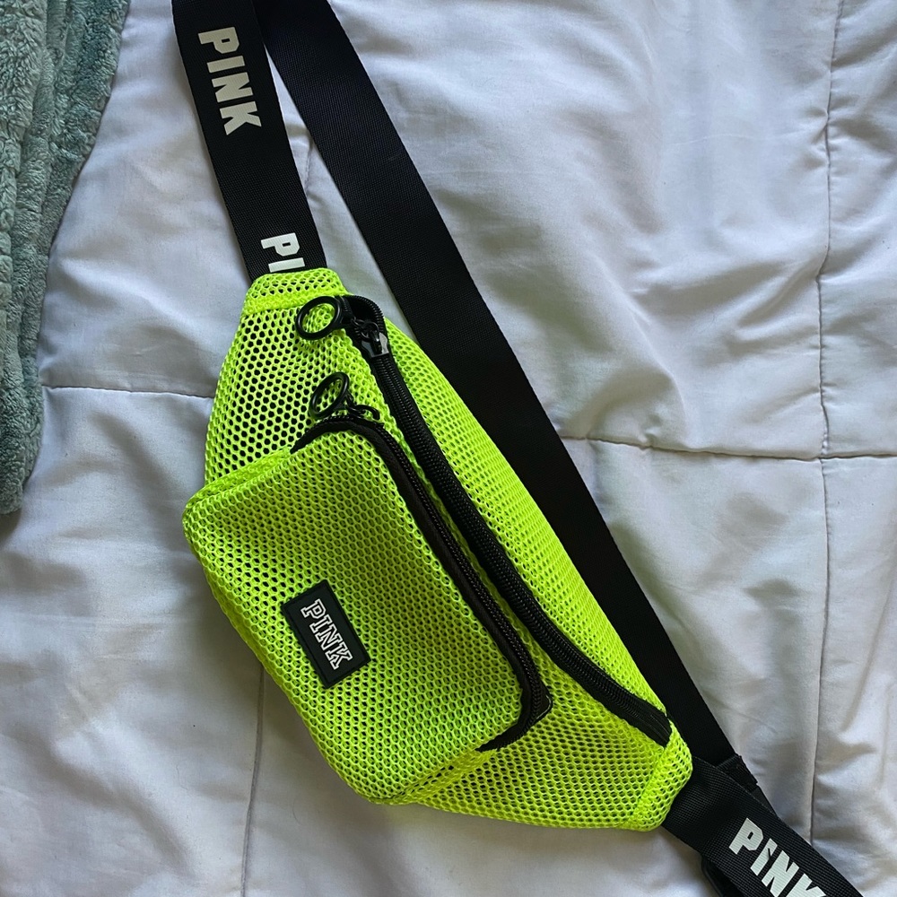 PINK Neon Green Fanny Pack